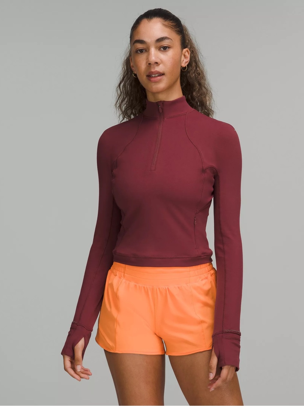 Lululemon Its Rulu Run Cropped Half-Zip
Mulled Wine Size 6